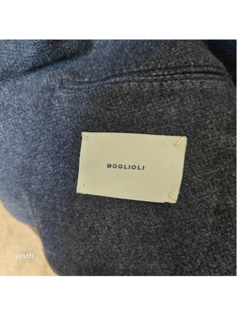 Men's Boglioli K-Jacket Sport Coat Blazer in Blue Gray IT54 US44 Cashmere